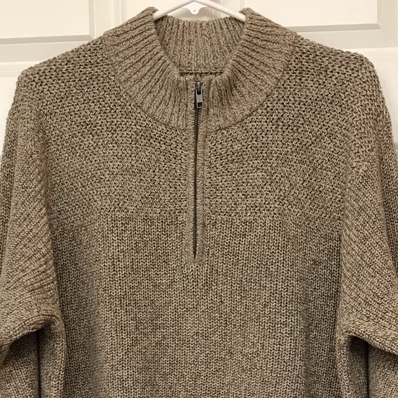 Red Head 1/4 Zip Pullover Knit Sweater XLT XL Tall New Tan - Picture 4 of 9